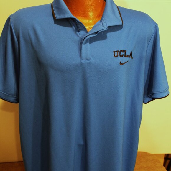 UCLA BRUINS POLO NIKE DRI-FIT SIZE LARGE - Picture 1 of 2